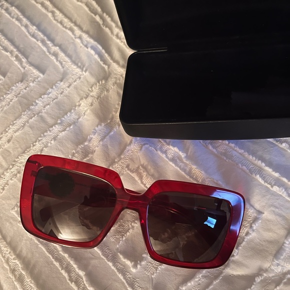 Versace Accessories - Authentic Versace Red Square Sunglasses